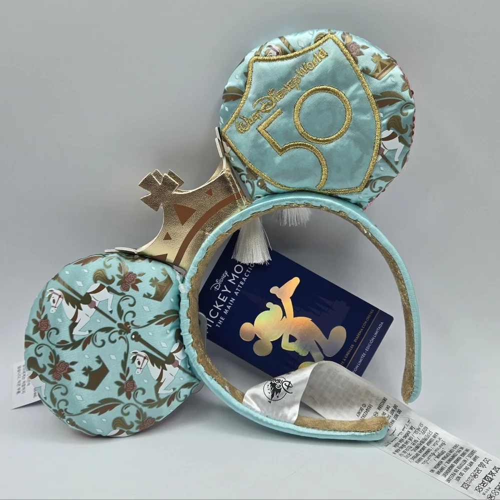Disney Prince Charming Regal Carrousel Mickey Mouse Ears Headband